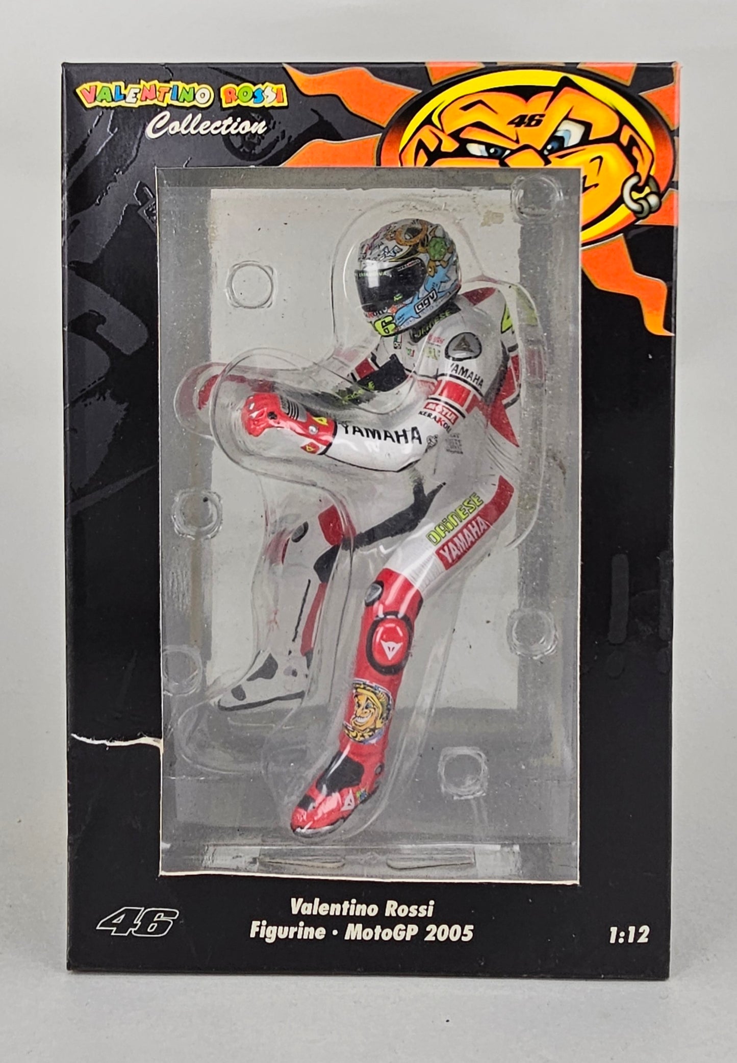 MINICHAMPS Limited Edition (3,999 items) 312 050086 - 1/12 Scale Seated Figurine Valentino Rossi MotoGP 2005 - Chester Model Centre
