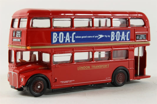 Exclusive First Editions 1/76 Scale Die-Cast 15601 Routemaster Bus B.O.A.C. London Transport Route 15 Ladbroke Grove - Chester Model Centre