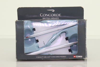 CORGI CSCA05002 British Airways Concorde 2 Piece Set - Chester Model Centre