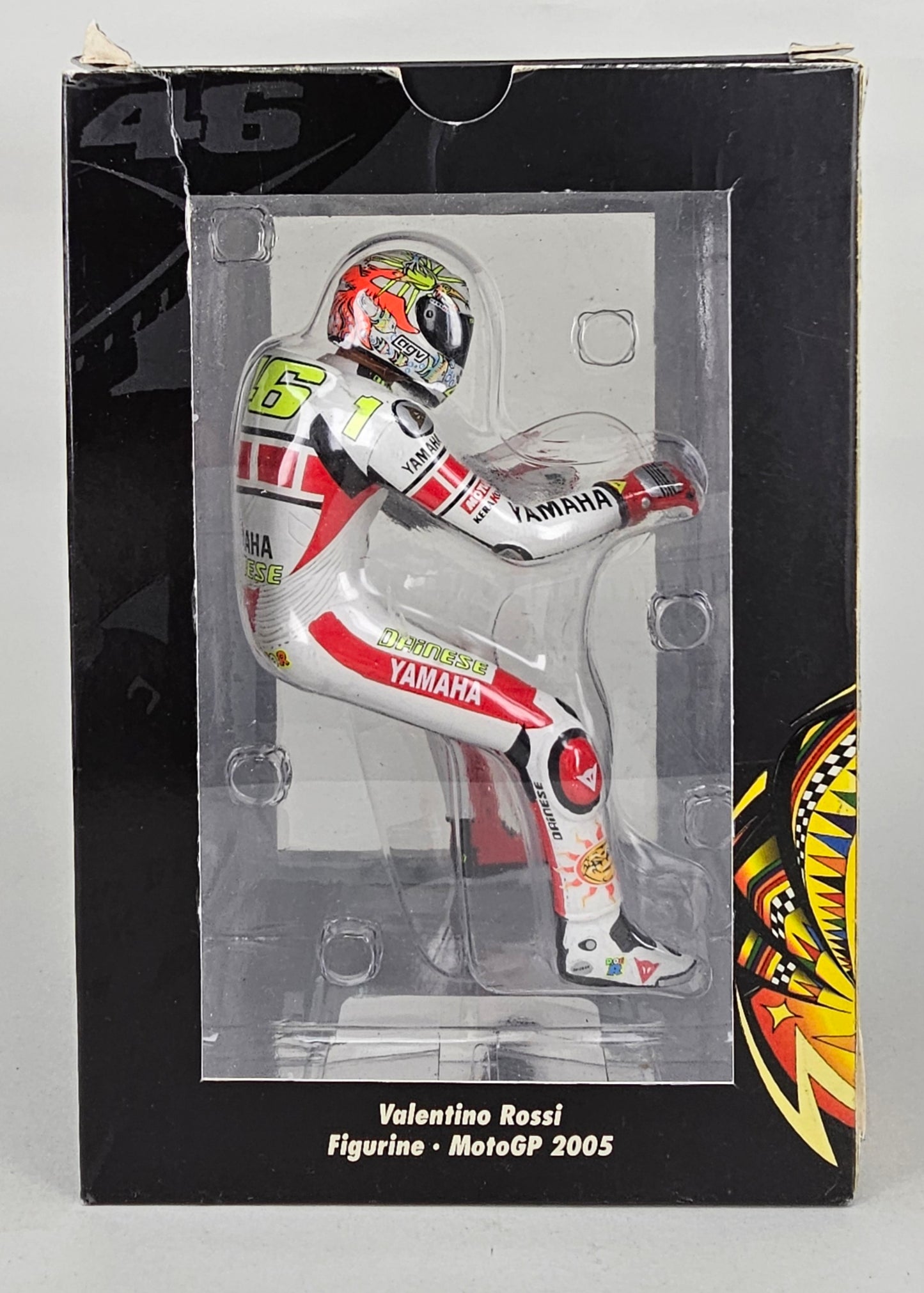 MINICHAMPS Limited Edition (3,999 items) 312 050086 - 1/12 Scale Seated Figurine Valentino Rossi MotoGP 2005 - Chester Model Centre