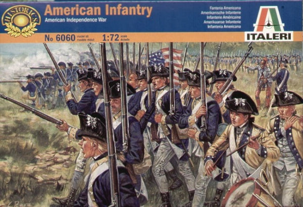 Italeri 1:72 6060 American Infantry American War of Independence 1776