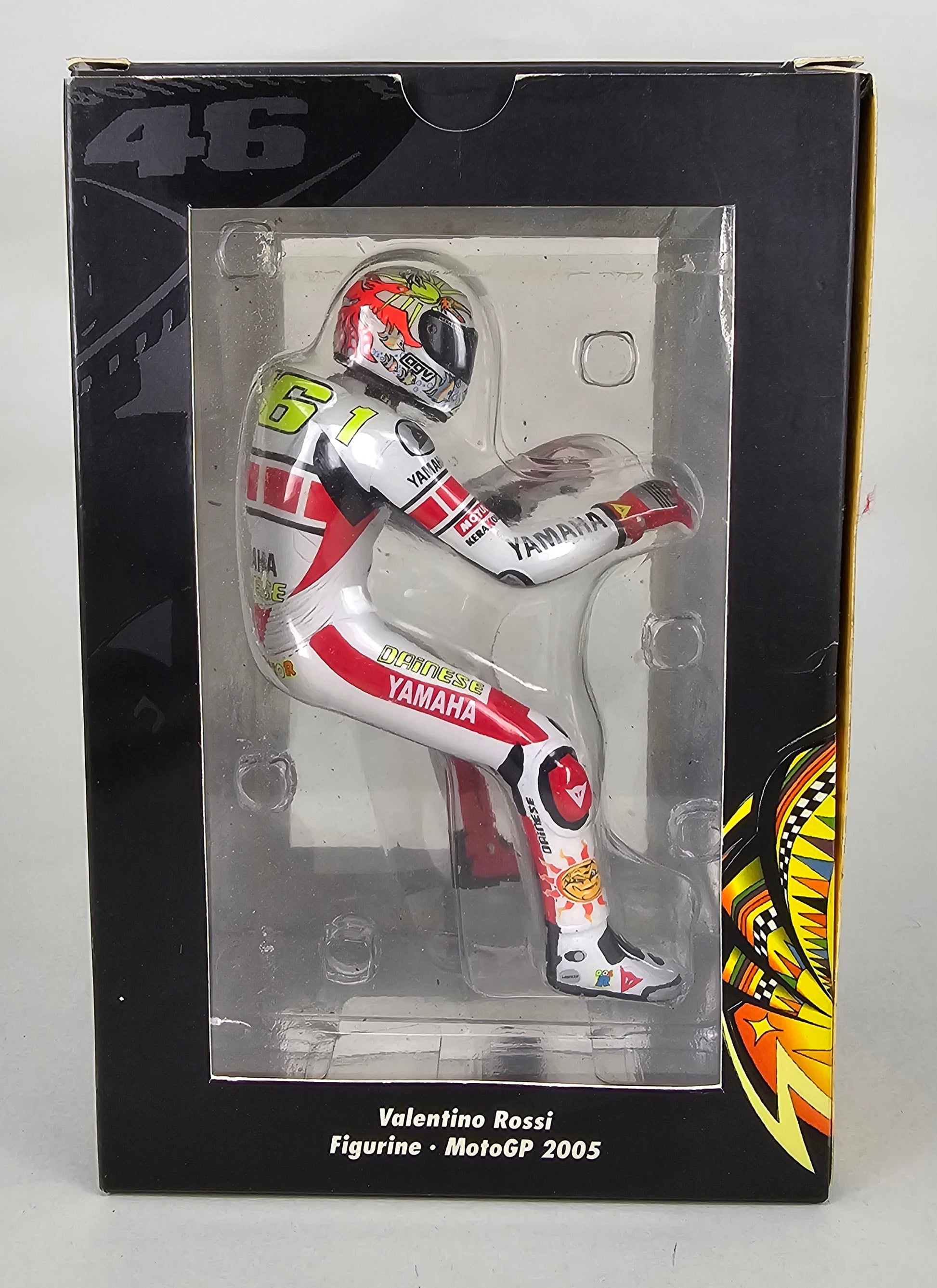 MINICHAMPS Limited Edition (3,999 items) 312 050086 - 1/12 Scale Seated Figurine Valentino Rossi MotoGP 2005 - Chester Model Centre