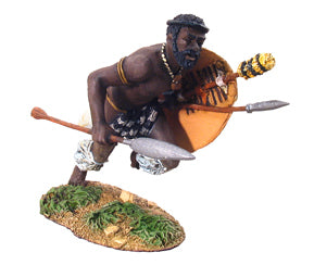 20034 Zulu War Zulu Warrior Charging with Assegai No.1 - Chester Model Centre