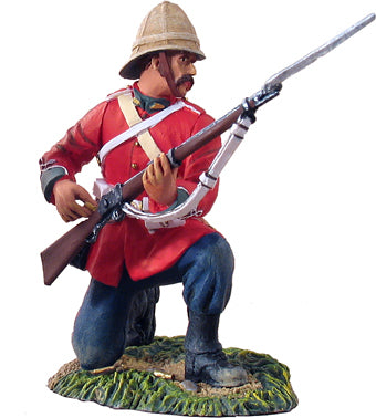 20041 Zulu War British 24th Foot Kneeling Loading #1 - Chester Model Centre