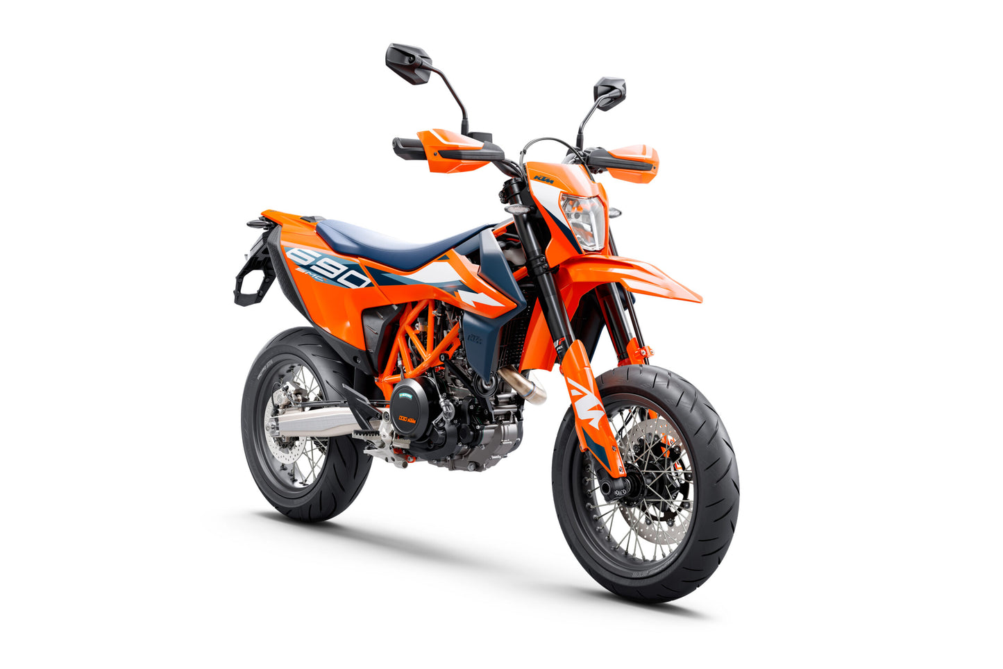 Maisto #32727 1:12 Scale Die-Cast Model KTM 690 SMC R Motorbike Orange/Blue - Chester Model Centre