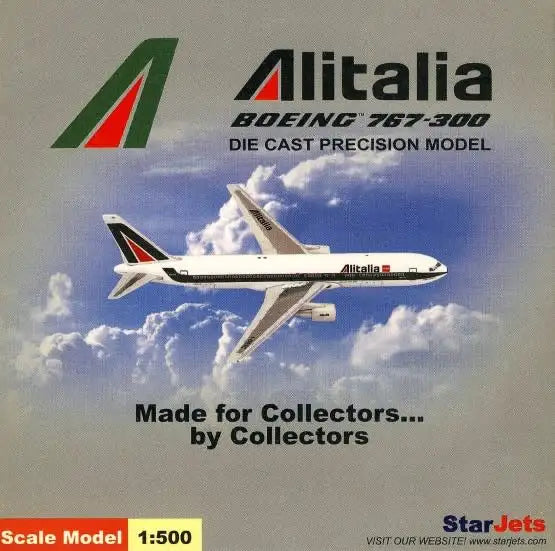 StarJets SJAZA092 Alitalia Boeing 767-300 (1:500) - Chester Model Centre