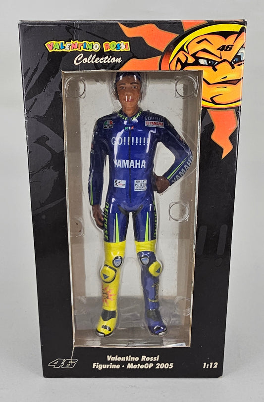 MINICHAMPS Limited Edition (2999 Pieces), #312 050246 - 1/12 Scale Resin Figurine (Standing) Valentino Rossi MotoGP 2005 - Chester Model Centre
