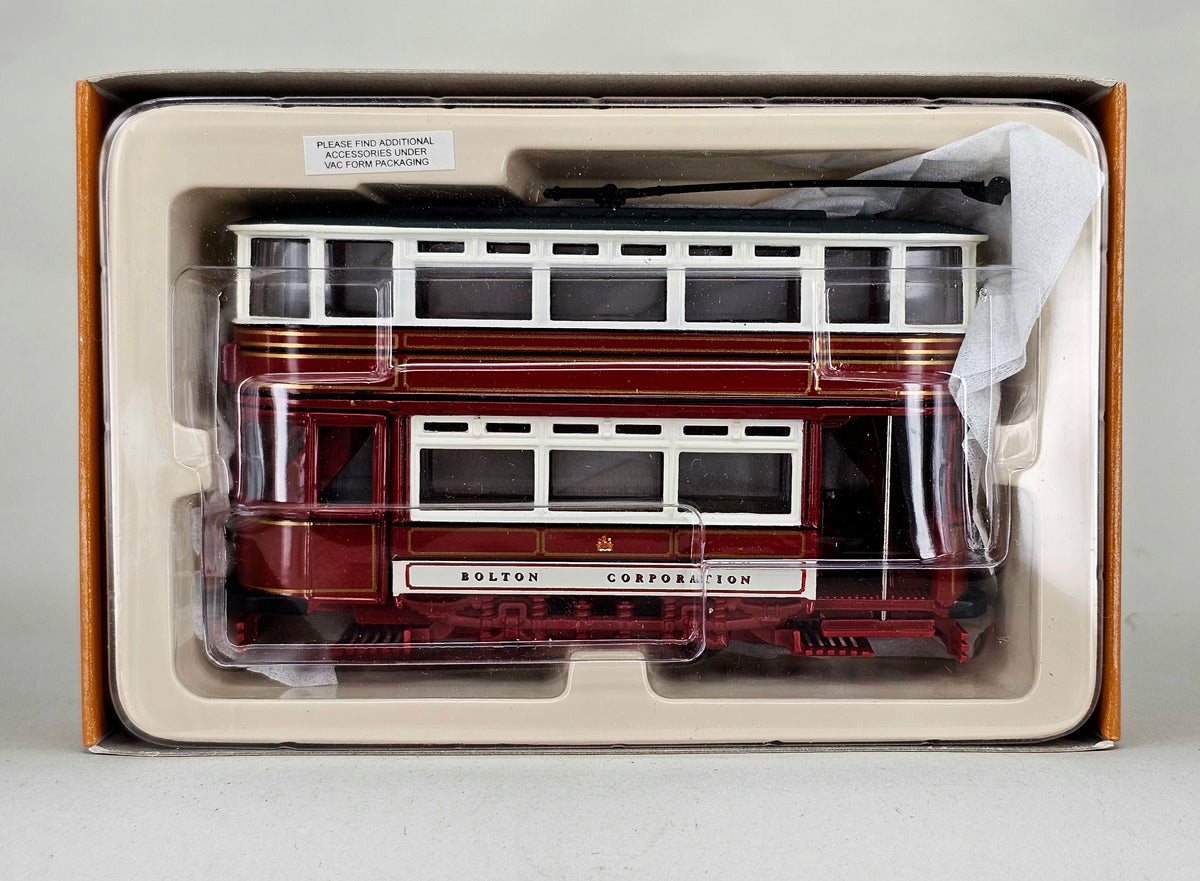 CORGI Limited Edition (0458/2800) Tramway Classics 1/76 Scale #CC25204 Double Deck Fully Closed Tram - Bolton Corporation