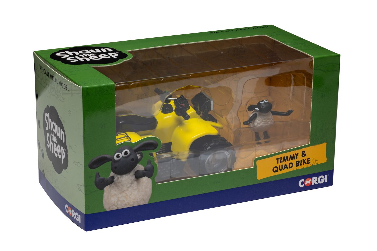 Corgi CC81002 Shaun the Sheep - Timmy Quad Bike (Yellow) - Chester Model Centre