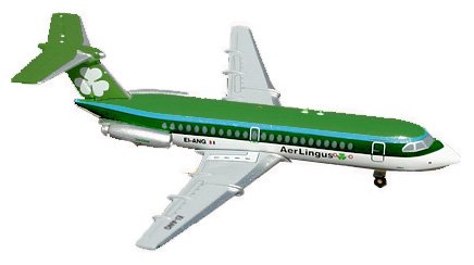 Gemini Jets 1:400 Aer Lingus BAC One Eleven Series 208AL - Chester Model Centre