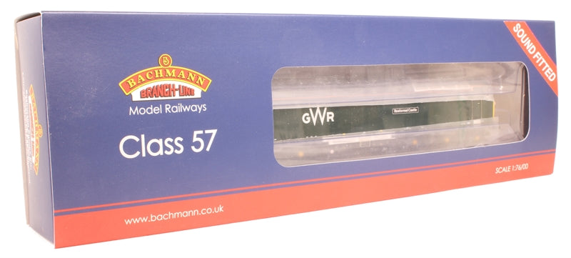 Bachmann 32-756ASF class 57 57602 Restormel castle GWR green DCC sound fitted - Chester Model Centre