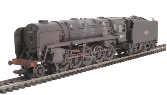 Bachmann OO Gauge 32-858 BR Standard Class 9F 92189 BR Black late crest (Weathered) DC only (DCC ready - 8 Pin) - Chester Model Centre