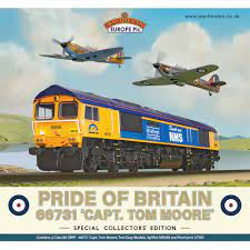 Bachmann 32-980K Bachmann Collector's Club Class 66 66731 Capt Tom Moore In GBRf ‘Thank You NHS’ Livery - 21 Pin DCC Ready - Chester Model Centre