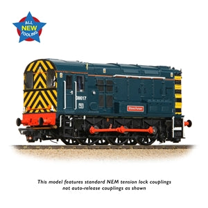 Bachmann 35-915 Class 08 (08617) 'Steve Purser' BR Blue (Retro) DCC Ready - Chester Model Centre