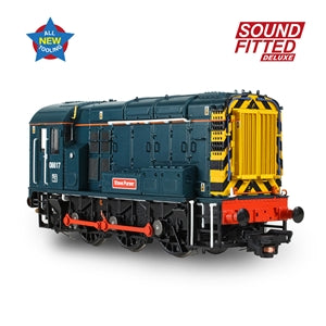 Bachmann 35-915SFX Class 08 (08617) 'Steve Purser' BR Blue (Retro) Sound Fitted - Chester Model Centre