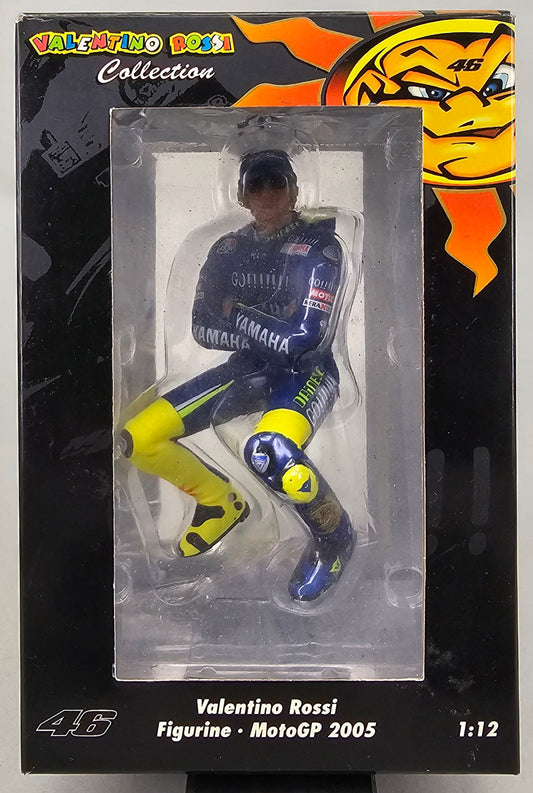 MINICHAMPS Limited Edition (4444) Pieces) #312 059046 - 1/12 Scale Resin Figurine Valentino Rossi MotoGP 2005WITH Sunglasses and Cap - Chester Model Centre