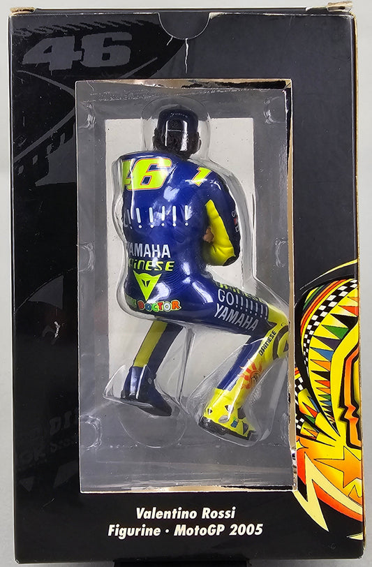 MINICHAMPS Limited Edition (4444) Pieces) #312 059046 - 1/12 Scale Resin Figurine Valentino Rossi MotoGP 2005WITH Sunglasses and Cap - Chester Model Centre