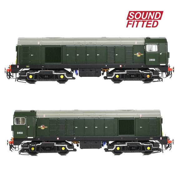 Bachmann 35-353SF Class 20/0 Headcode Box D8133 BR Green (Small Yellow Panels) - DCC Sound Fitted