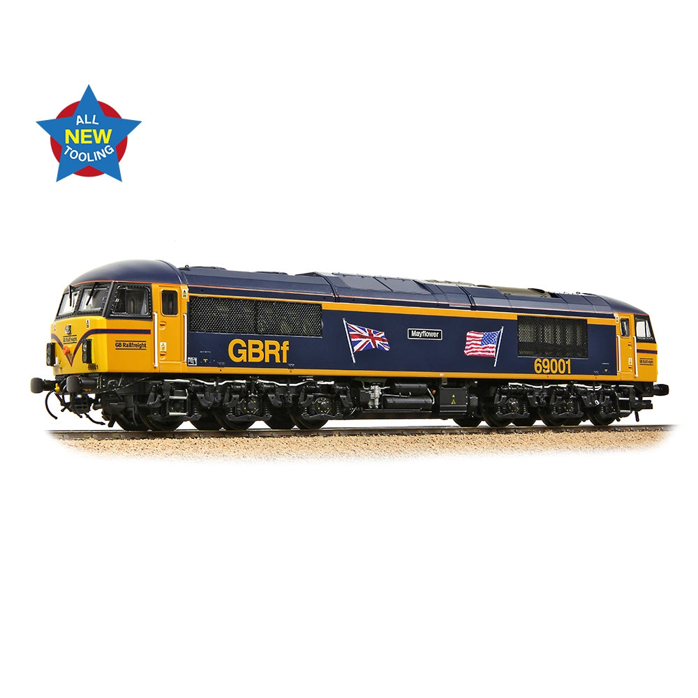 Bachmann 35-776 Class 69 69001 'Mayflower' GBRf (UK & US Flags)