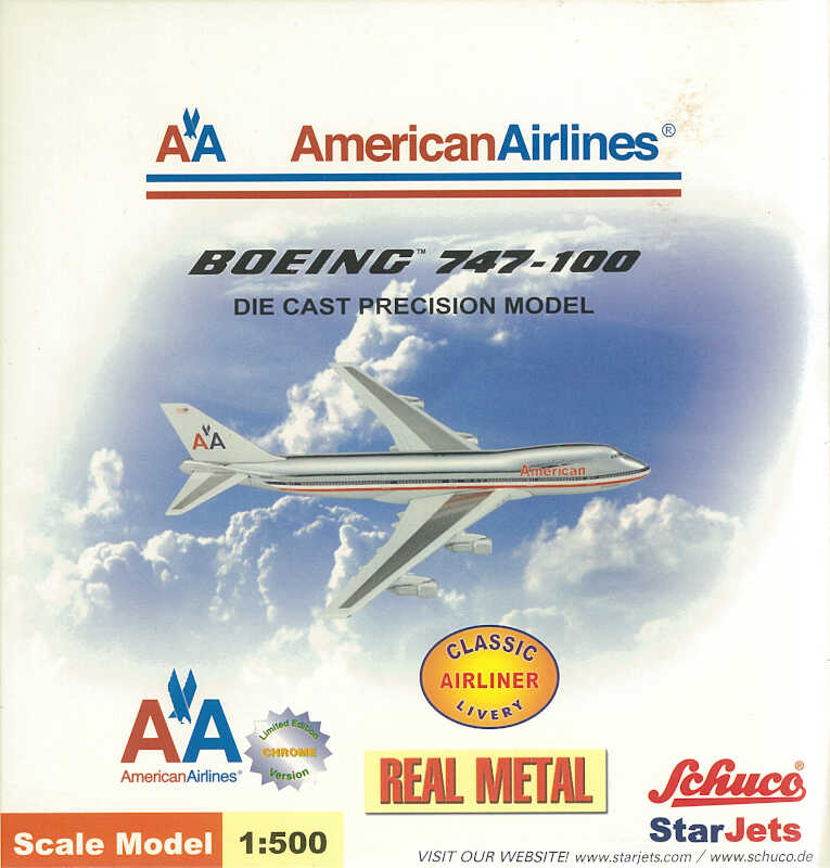 StarJets 1:500 American Airlines Boeing 747-100 SJAAL181 - Chester Model Centre