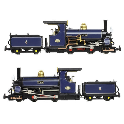 Bachmann Narrow Gauge 009 (391-135K) Mainline Hunslett 2-4-0STT 'Linda' Ffestiniog Railway Blue (Exclusive to Bachmann Collectors Club) DCC Ready - Chester Model Centre