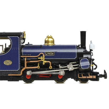 Bachmann Narrow Gauge 009 (391-135K) Mainline Hunslett 2-4-0STT 'Linda' Ffestiniog Railway Blue (Exclusive to Bachmann Collectors Club) DCC Ready - Chester Model Centre