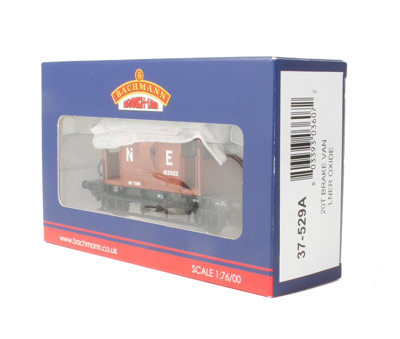 37-529A Bachmann Branch line 20T Brake Van LNER Oxide - Chester Model Centre