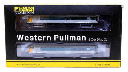 Graham Farish N Gauge 371 -742  BR 'Western Pullman' 6-Car DEMU BR Grey & Blue - Chester Model Centre