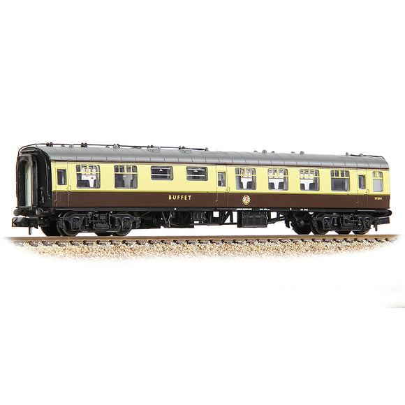 Graham Farish 374-109A BR Mk1 RMB Restaurant Miniature Buffet BR (WR) Chocolate & Cream - Chester Model Centre