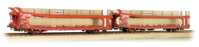SALE - Bachmann 38-250 IPA TWIN DOUBLE DECK CAR TRANSPORTER STVA RED - Chester Model Centre