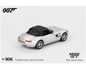 MiniGT MODELS 1/64 Scale James Bond (The World Is Not Enough Movie) BMW Z8 (LHD) - Chester Model Centre