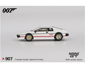 MiniGT MODELS 1/64 Scale James Bond (For Your Eyes Only Movie) Lotus Esprit Turbo White (RHD) - Chester Model Centre