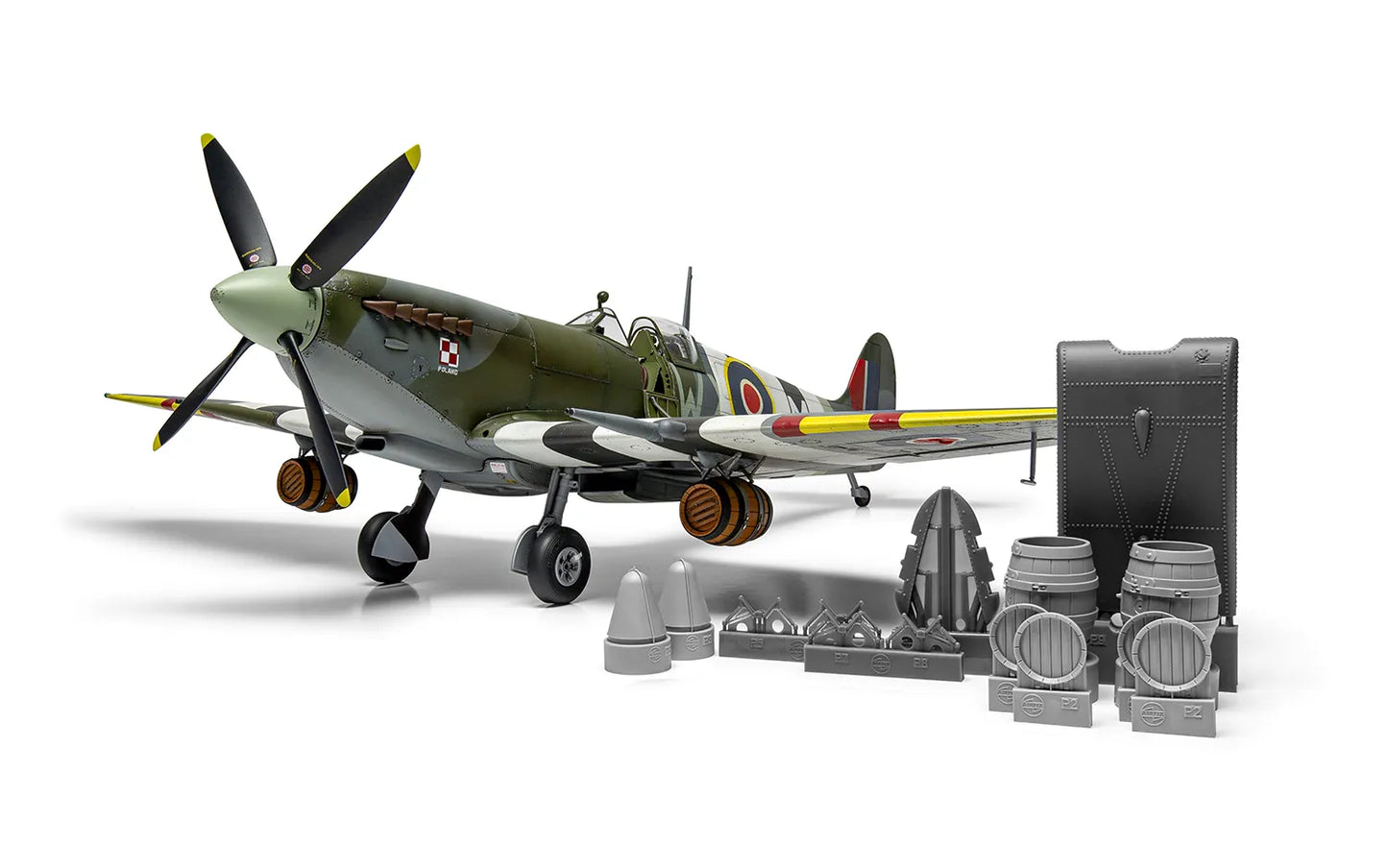 Airfix A17001A 1:24 Supermarine Spitfire Mk.IXc - Flying Dray with Airfix Pint Glass - Chester Model Centre