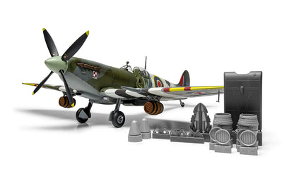 Airfix A17001A 1:24 Supermarine Spitfire Mk.IXc - Flying Dray with Airfix Pint Glass - Chester Model Centre