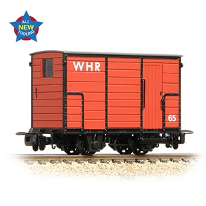 Bachmann Narrow Gauge 393-102 RNAD Enclosed-End Brake Van WHR Red - Chester Model Centre