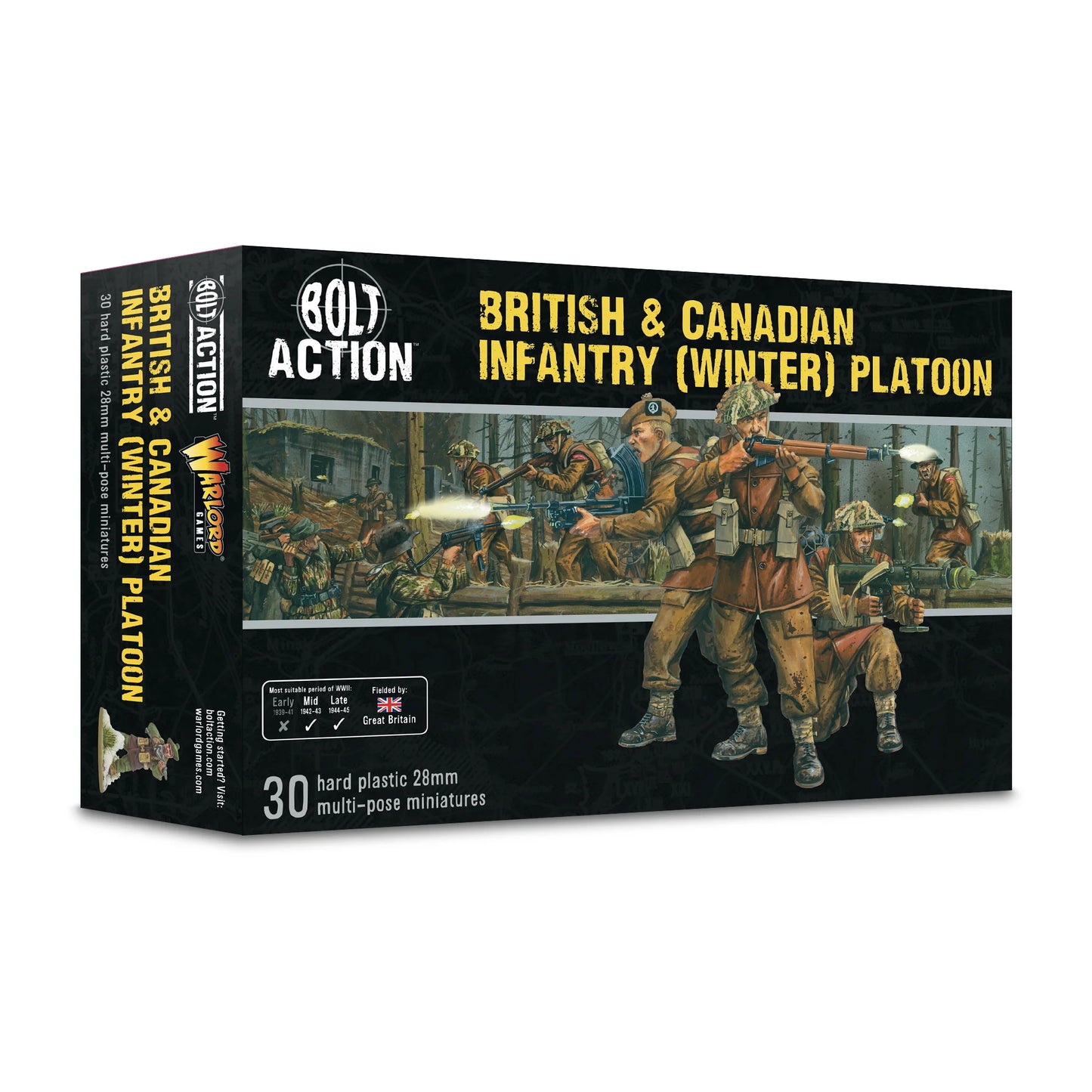 Bolt Action British & Canadian Infantry Winter Platoon - Chester Model Centre