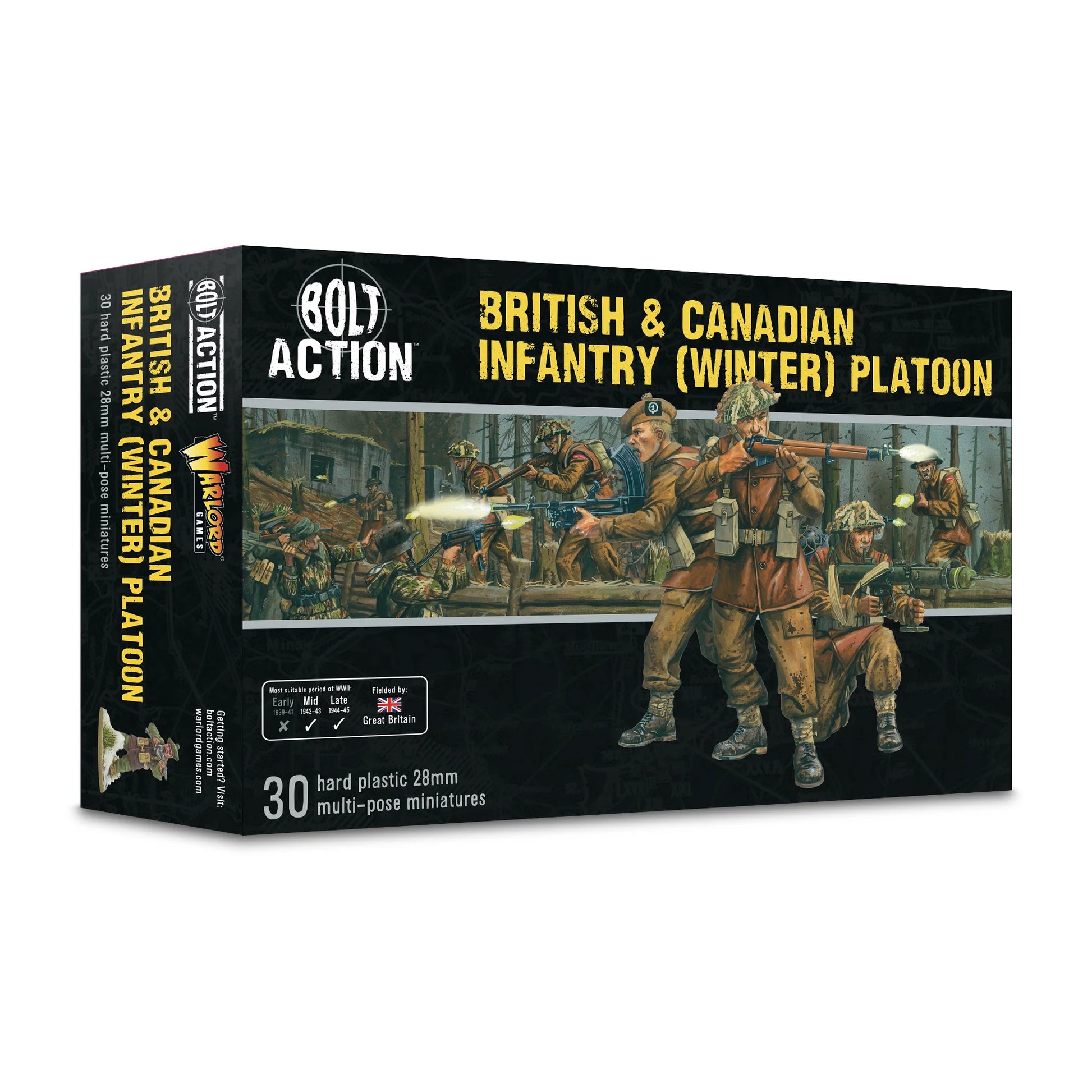 Bolt Action British & Canadian Infantry Winter Platoon - Chester Model Centre