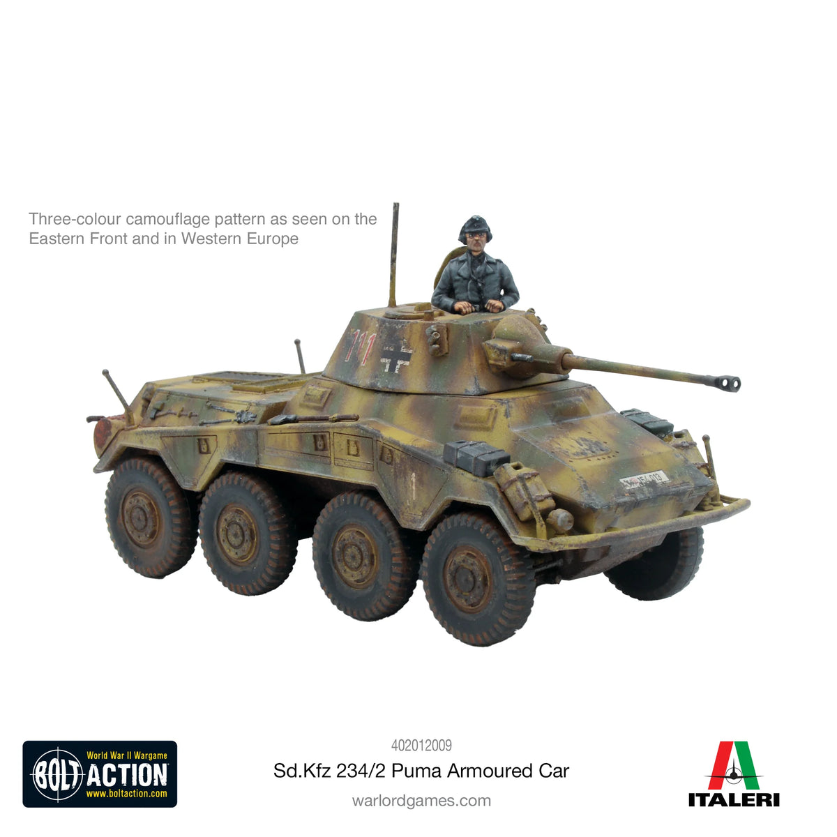 Bolt Action Sd.Kfz.234/2 Puma Armoured Car
