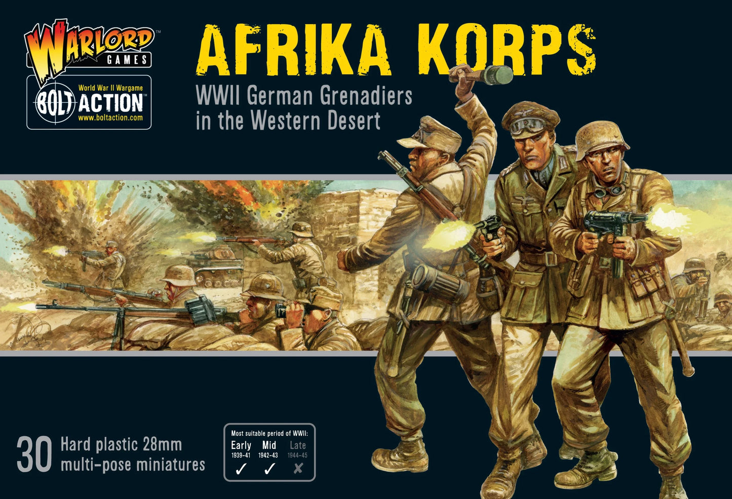Afrika Korps WWII German Grenadiers - Chester Model Centre