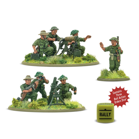 Bolt Action Gurka Heavy Weapons Platoon Plastic