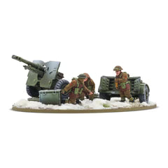 Bolt Action 403401001 British & Canadian Infantry Winter 25 PDR ATG and Crew - Chester Model Centre