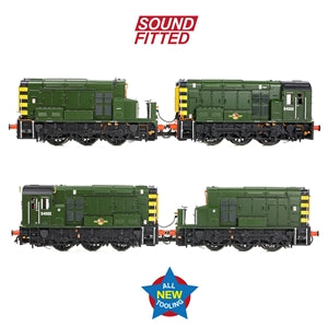 Bachmann 35-945SF Class 13 D4502 BR Green (Wasp Stripes) Sound Fitted