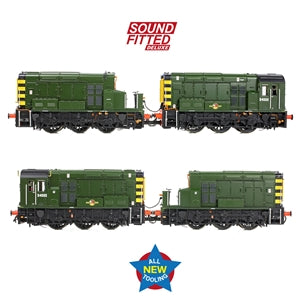 Bachmann 35-945SFX Class 13 D4502 BR Green (Wasp Stripes) DCC Sound Deluxe - Chester Model Centre