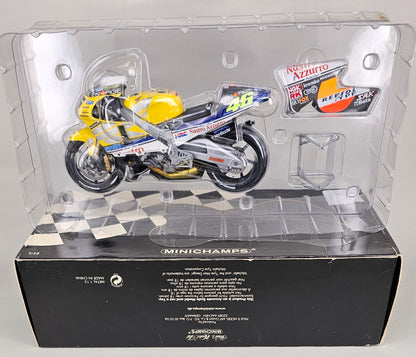 MINICHAMPS 122 016146 - 1/12 Scale Die-Cast HONDA NSR 500 Team Nastro Azzuro 500cc GP 2001 - Chester Model Centre