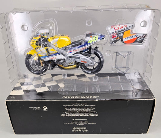MINICHAMPS 122 016146 - 1/12 Scale Die-Cast HONDA NSR 500 Team Nastro Azzuro 500cc GP 2001 - Chester Model Centre