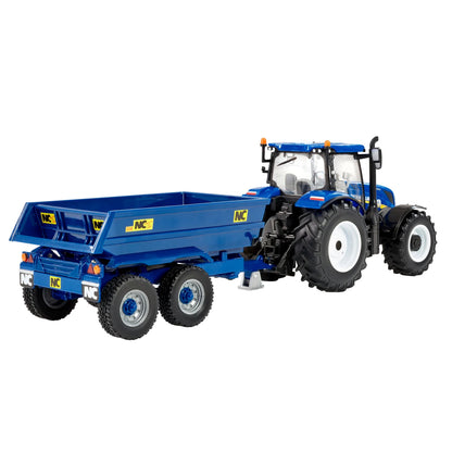 Britains Farm Series 1:32 Scale 43268 New Holland T6 Tractor with Trailer Play Set
