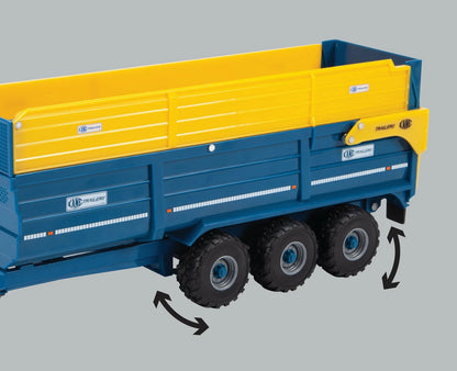 Britains Farm Series 1:32 Scale 43284 Kane Tri-Axel Halfpipe Silage Trailer