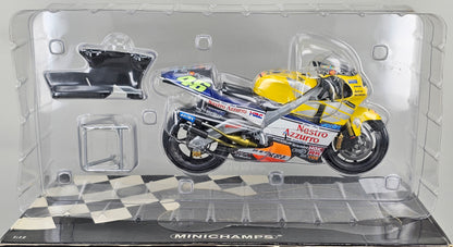 MINICHAMPS 122 016146 - 1/12 Scale Die-Cast HONDA NSR 500 Team Nastro Azzuro 500cc GP 2001 - Chester Model Centre