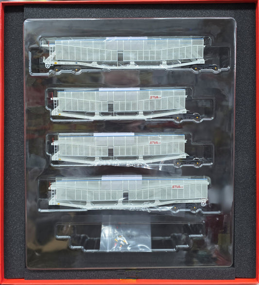 Revolution Trains RT-OO-CAR4-437A Quad set Cartic-4 car carrier STVA UK - (Set A)