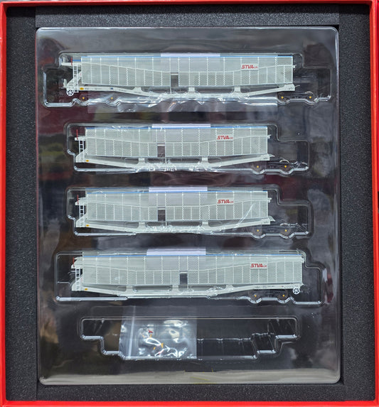 Revolution Trains RT-OO-CAR4-437B Quad set Cartic-4 car carrier STVA UK - (Set B)